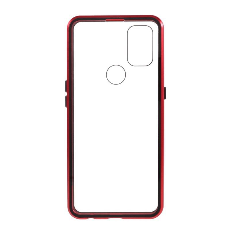 Coque OnePlus Nord N10 Deux Cotés Magnétique Verre Trempé et Métal