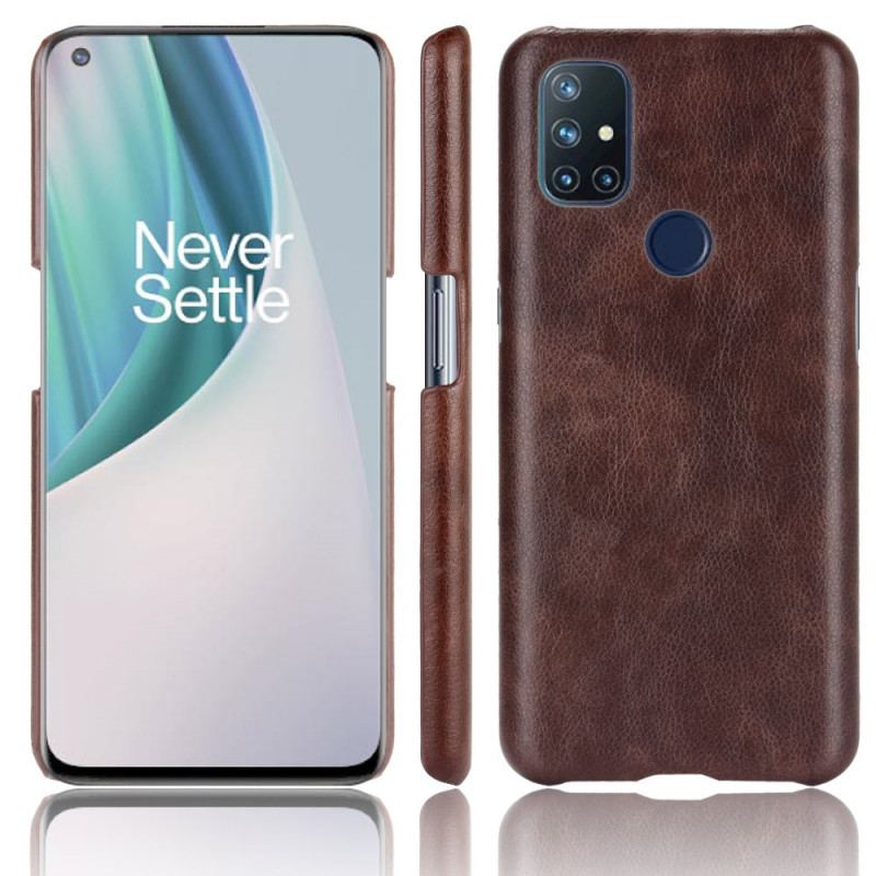 Coque OnePlus Nord N10 Effet Cuir Litchi Performance