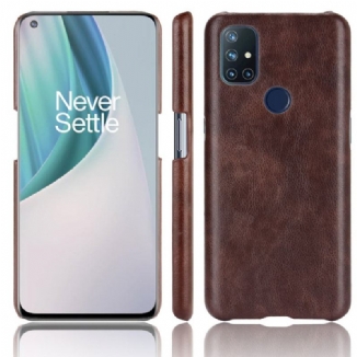 Coque OnePlus Nord N10 Effet Cuir Litchi Performance