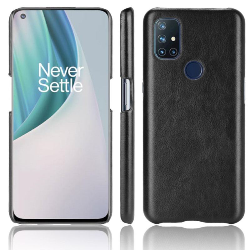 Coque OnePlus Nord N10 Effet Cuir Litchi Performance