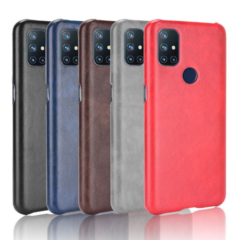 Coque OnePlus Nord N10 Effet Cuir Litchi Performance