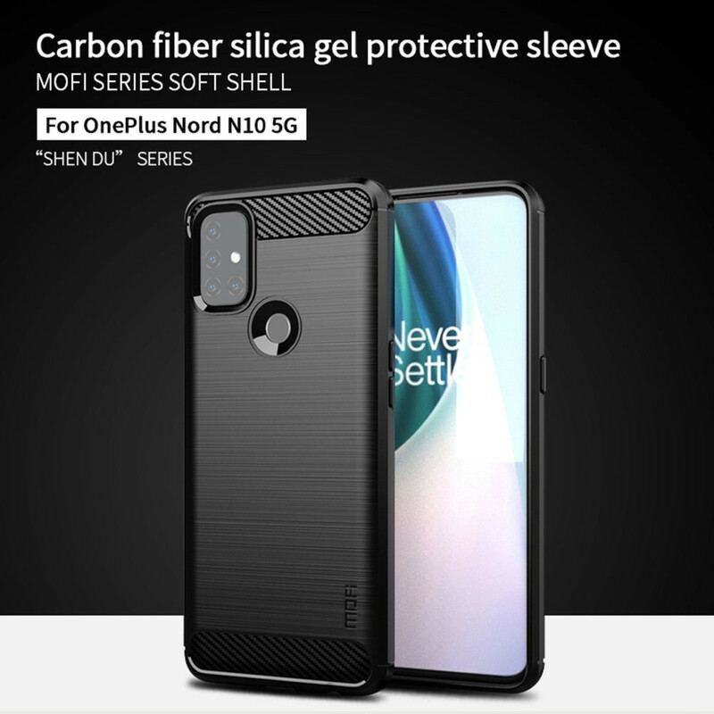 Coque OnePlus Nord N10 Fibre Carbone Brossée MOFI