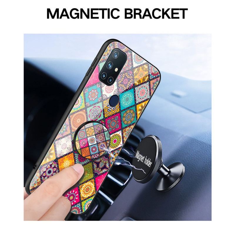 Coque OnePlus Nord N10 Support Magnétique Patchwork