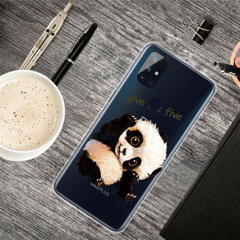 Coque OnePlus Nord N10 Transparente Panda Give Me Five