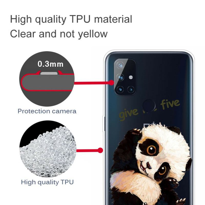 Coque OnePlus Nord N10 Transparente Panda Give Me Five