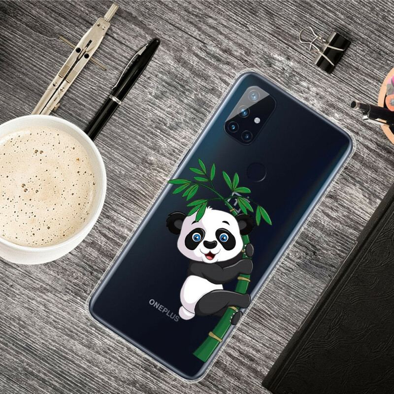 Coque OnePlus Nord N10 Transparente Panda Sur Le Bambou