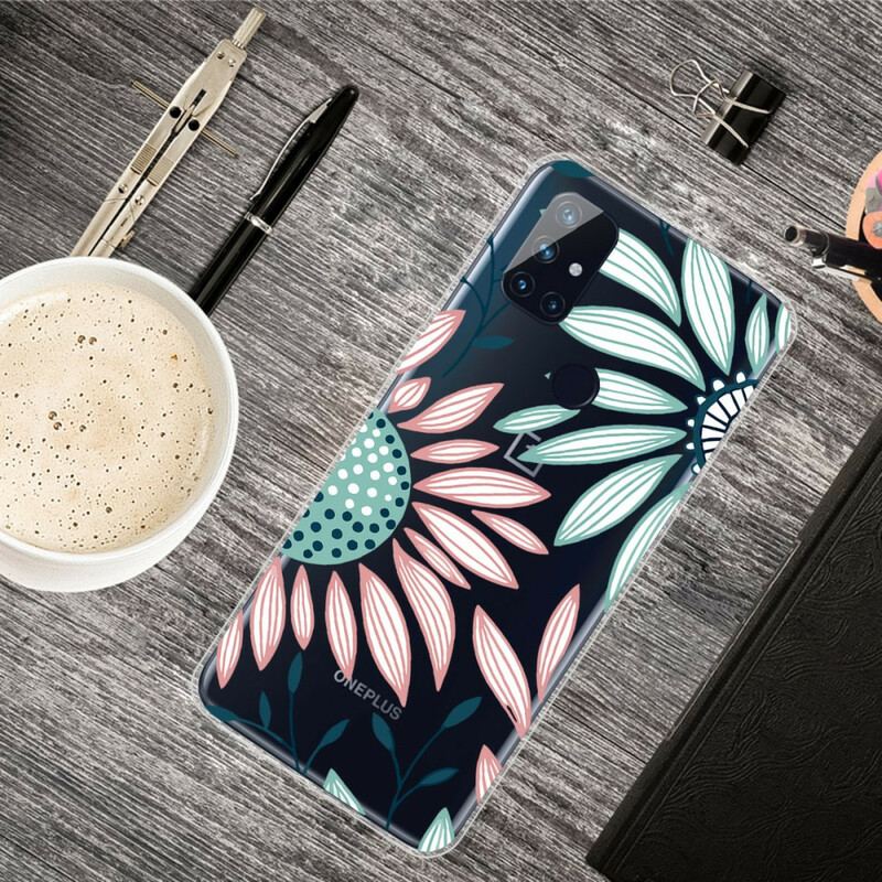 Coque OnePlus Nord N10 Transparente Une Fleur