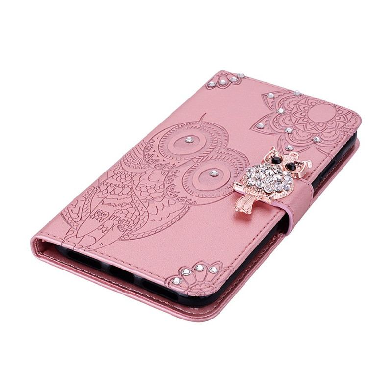 Housse OnePlus Nord N10 Hibou Mandala et Breloque