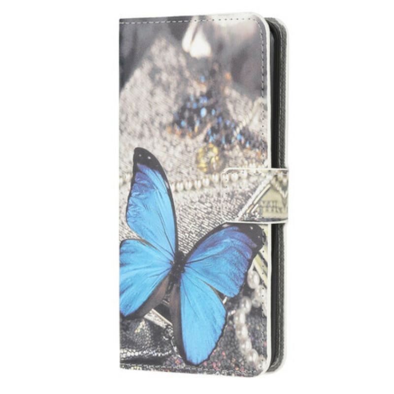 Housse OnePlus Nord N10 Papillon Bleu