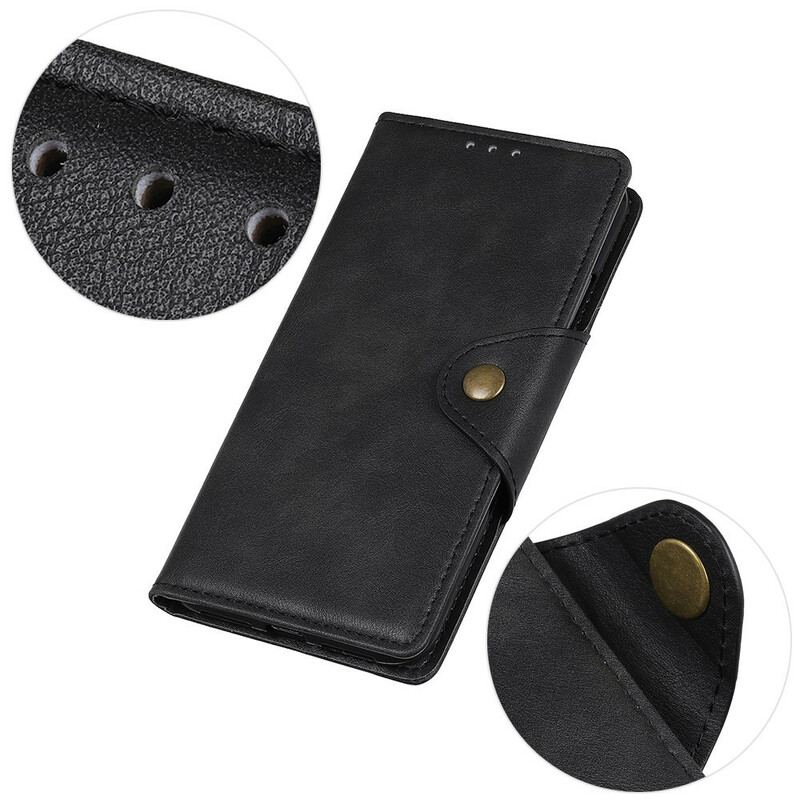 Housse OnePlus Nord N10 Simili Cuir Bouton Décoratif