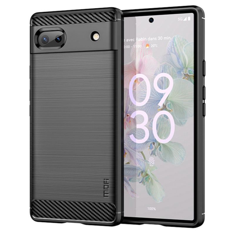 Coque Google pixel 6A Fibre Carbone Brossée MOFI