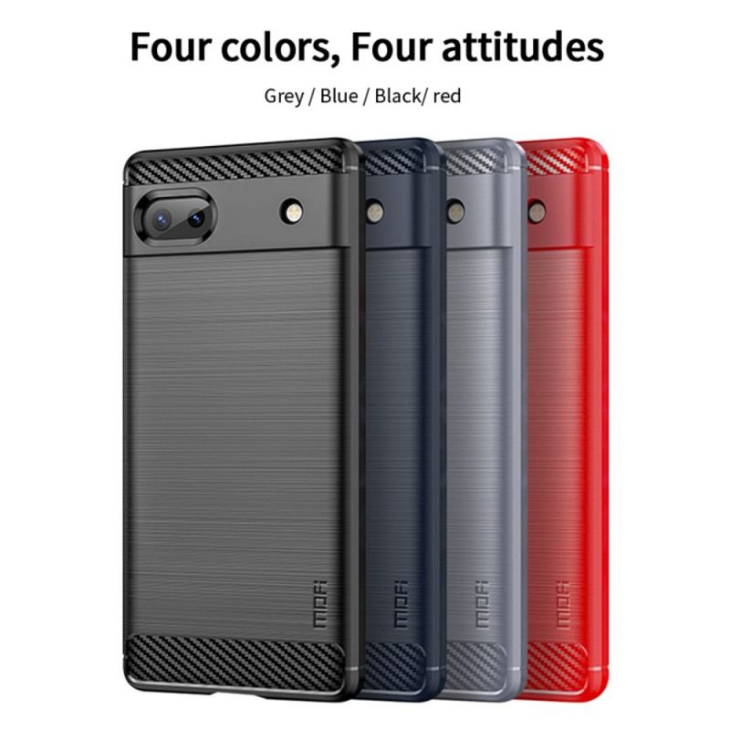 Coque Google pixel 6A Fibre Carbone Brossée MOFI