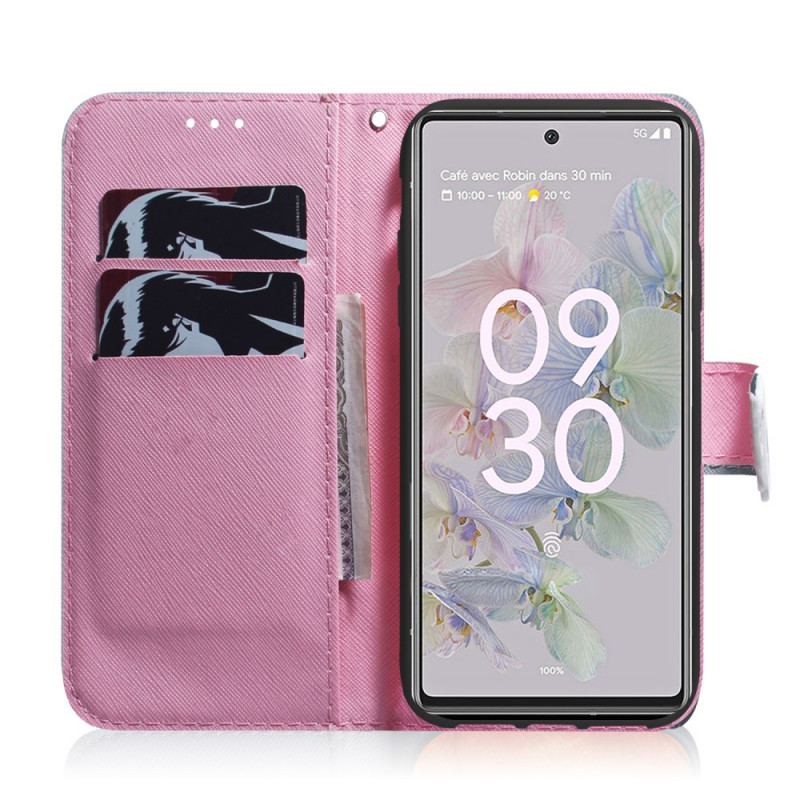 Housse Google Pixel 6A Fleur Rose