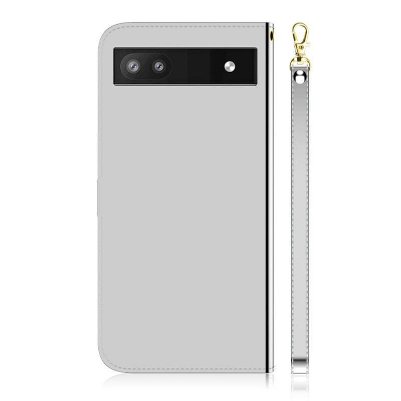 Housse Google Pixel 6A Simili Cuir Couverture Miroir