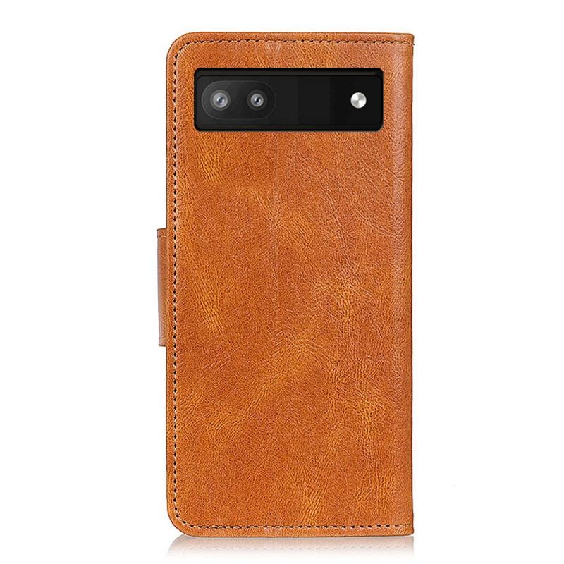 Housse Google Pixel 6A Style Cuir Fermoir Réversible