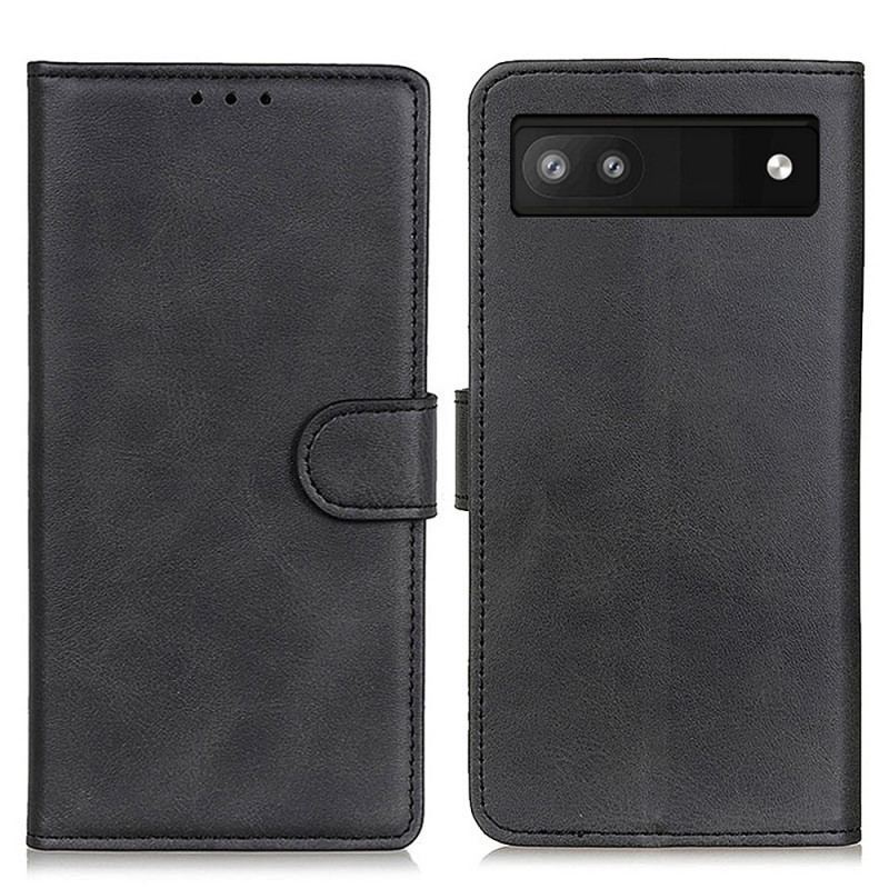 Housse Google Pixel 6A Style Cuir Mat