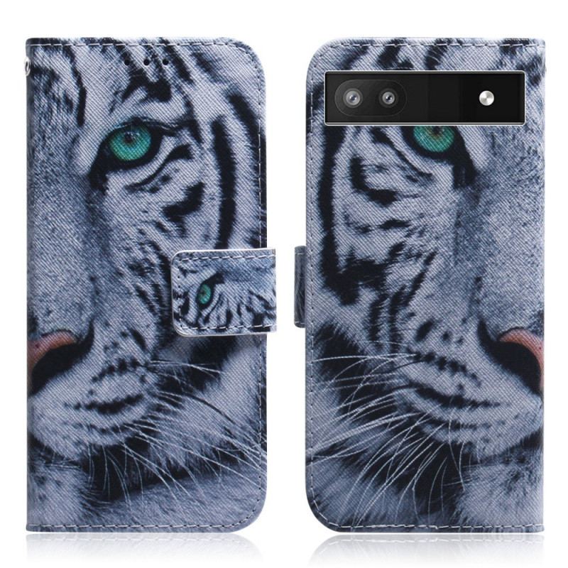 Housse Google Pixel 6A Tigre Blanc