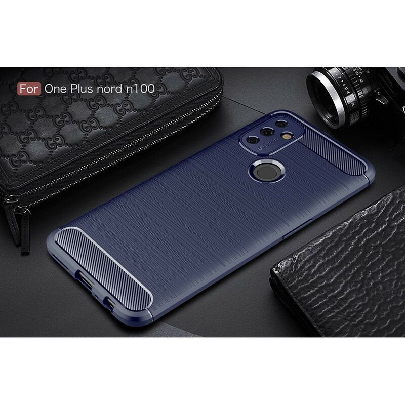 Coque OnePlus Nord N100 Fibre Carbone Brossée