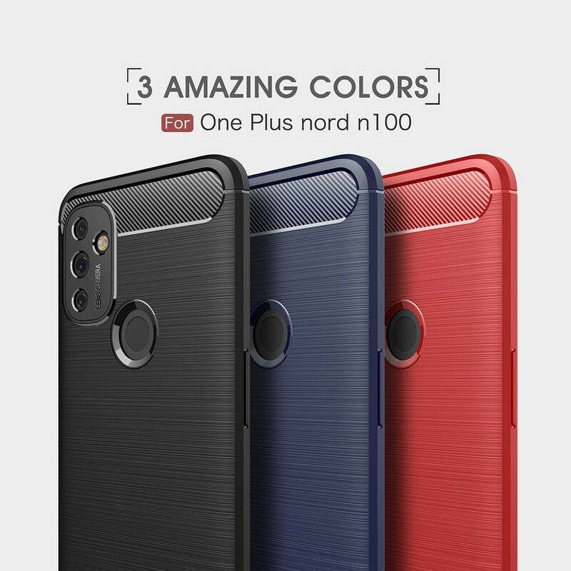 Coque OnePlus Nord N100 Fibre Carbone Brossée