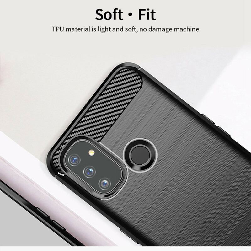 Coque OnePlus Nord N100 Fibre Carbone Brossée MOFI