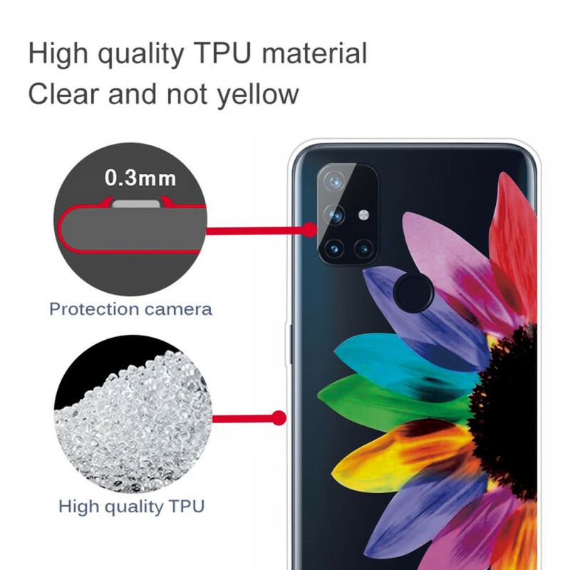 Coque OnePlus Nord N100 Fleur Colorée