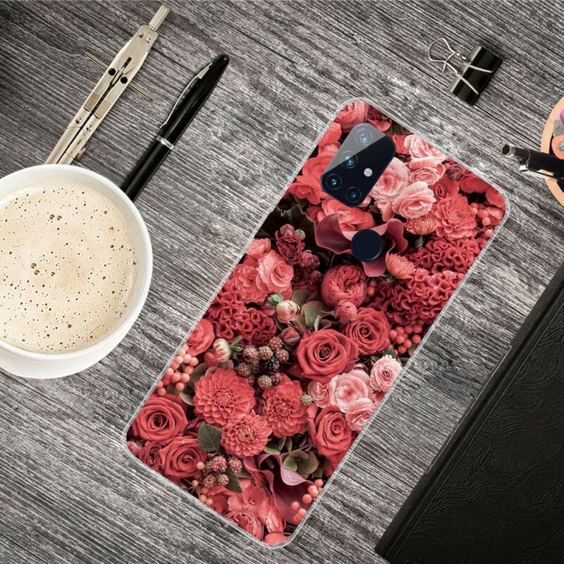 Coque OnePlus Nord N100 Fleurs Intenses