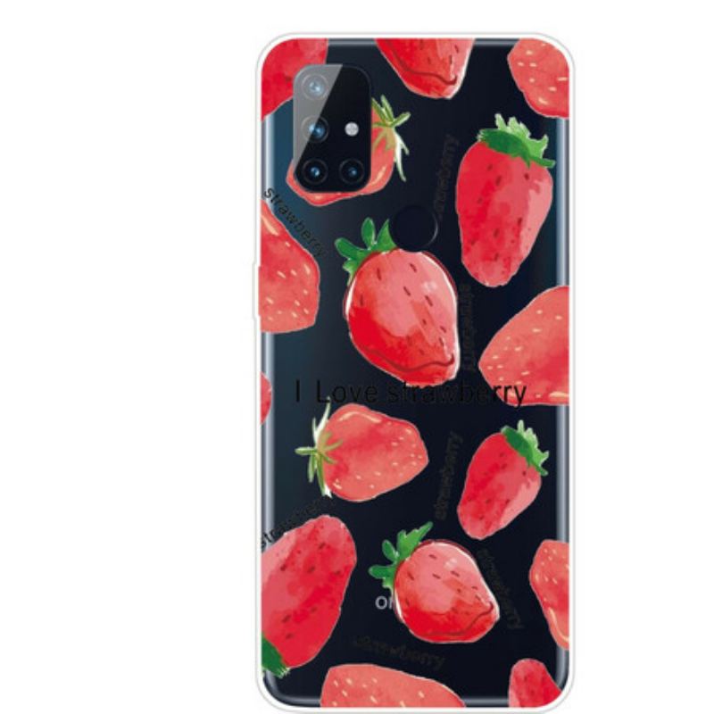 Coque OnePlus Nord N100 Fraises / i Love Strawberry