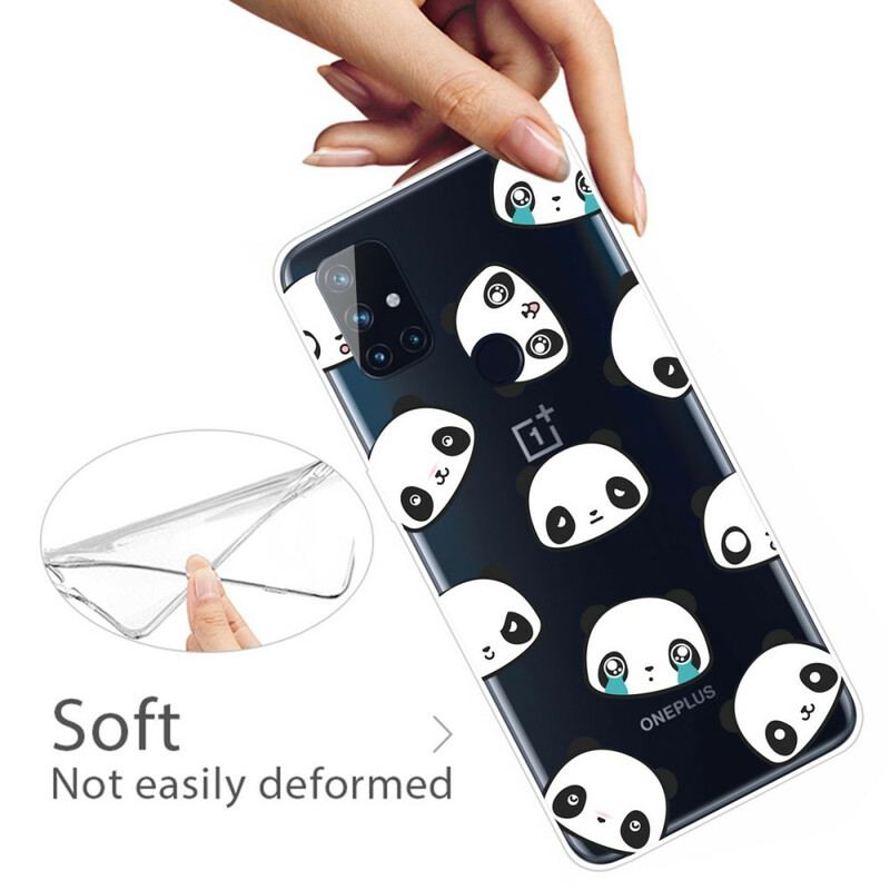 Coque OnePlus Nord N100 Pandas Sentimentaux