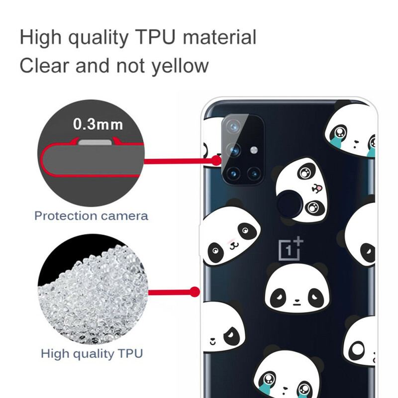 Coque OnePlus Nord N100 Pandas Sentimentaux