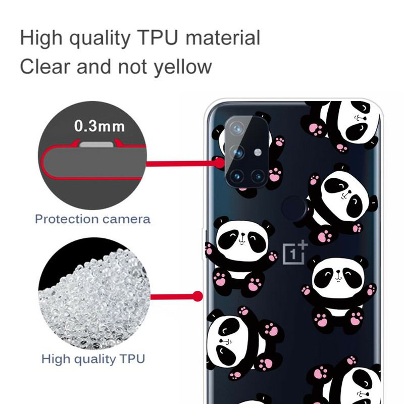 Coque OnePlus Nord N100 Top Pandas Fun