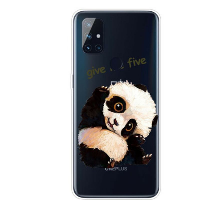 Coque OnePlus Nord N100 Transparente Panda Give Me Five