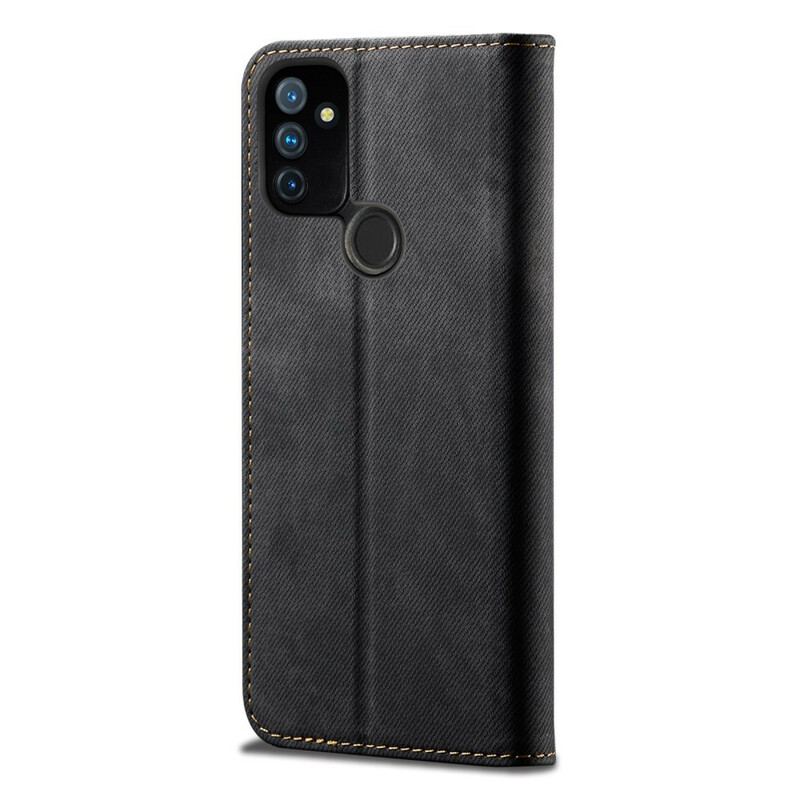 Flip Cover OnePlus Nord N100 Simili Cuir Texture Jeans