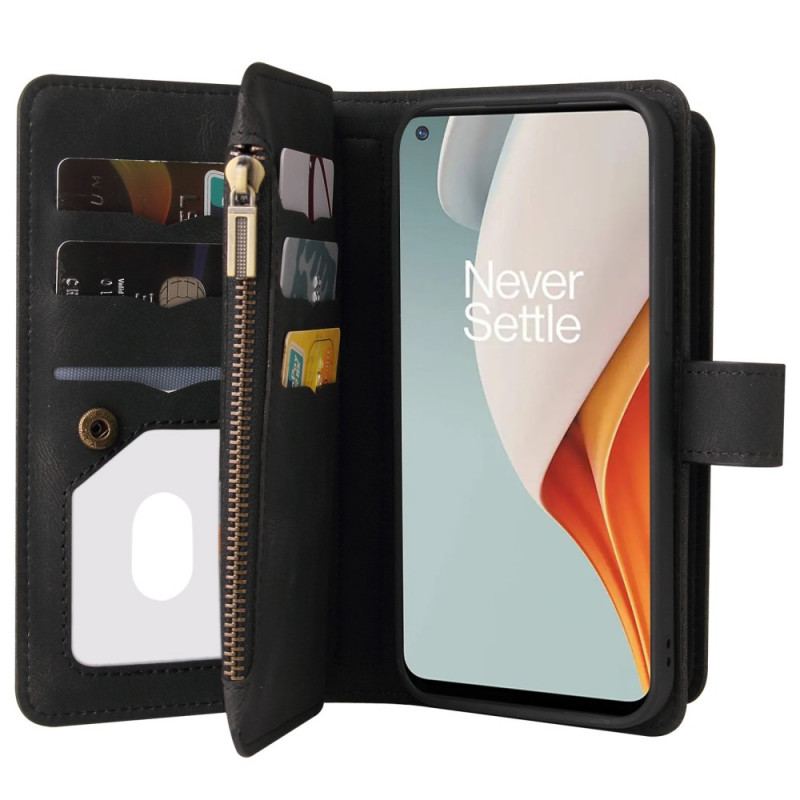 Housse OnePlus Nord N100 Multi-fonctions et Porte-Cartes