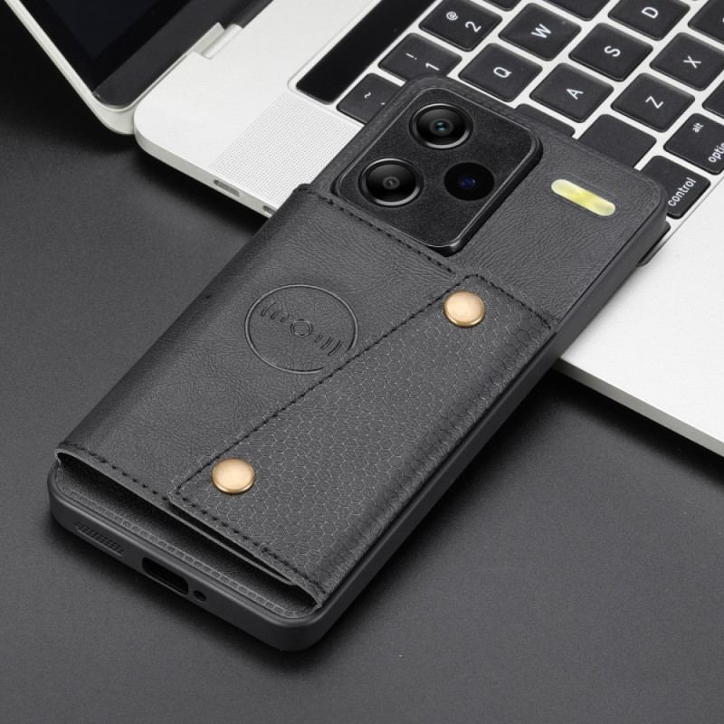 Coque Xiaomi Redmi Note 13 Pro Plus 5G avec Support et Porte-Cartes