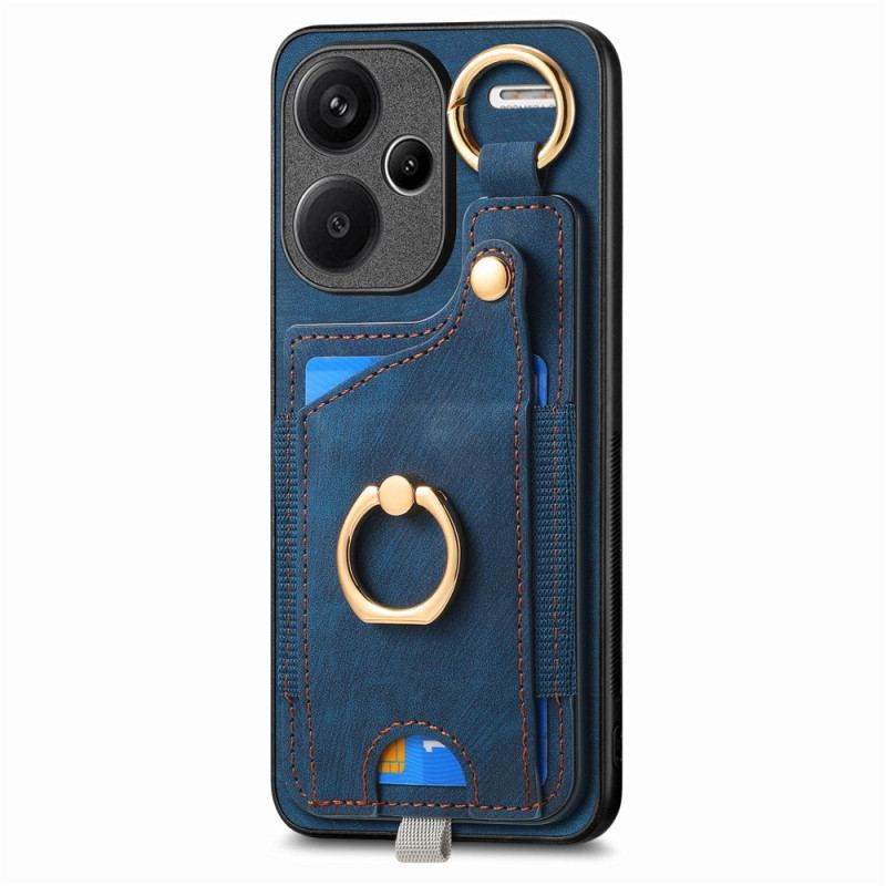 Coque Xiaomi Redmi Note 13 Pro Plus 5G Porte-Cartes et Anneau Rotatif