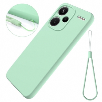 Coque Xiaomi Redmi Note 13 Pro Plus 5G Silicone Liquide à Lanière