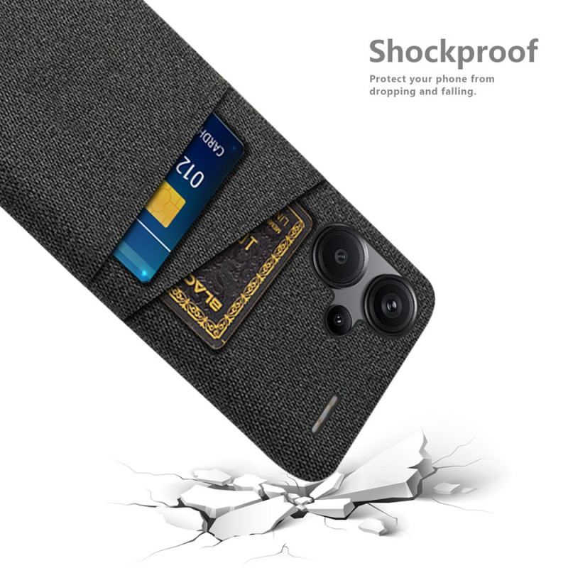 Coque Xiaomi Redmi Note 13 Pro Plus 5G Tissu Porte-Cartes