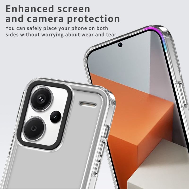 Coque Xiaomi Redmi Note 13 Pro Plus 5G Transparente Rebords Style Métal