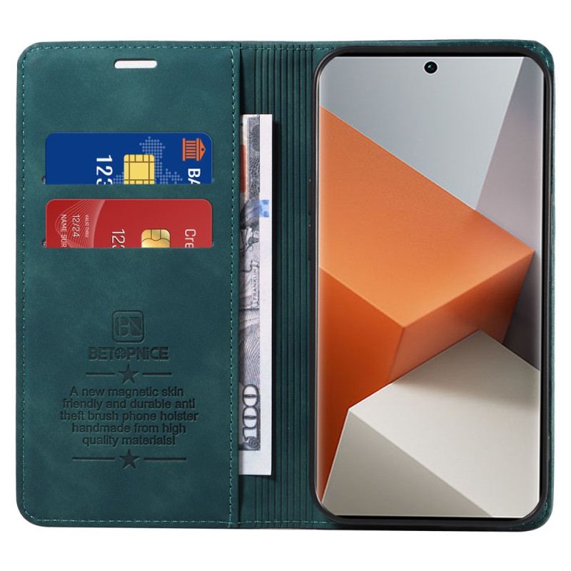 Flip Cover Xiaomi Redmi Note 13 Pro Plus 5G avec Blocage RFID BETOPNICE