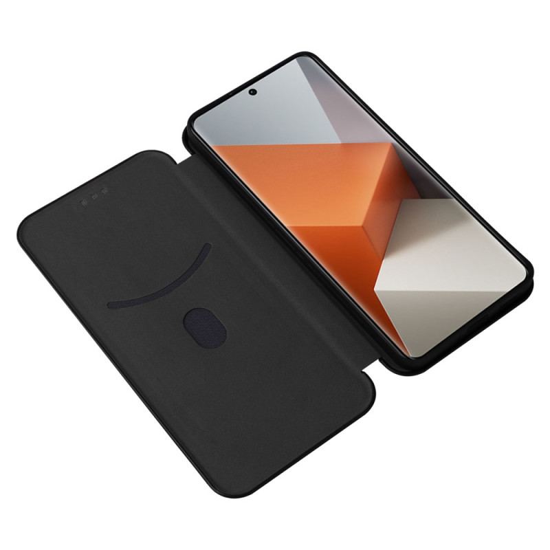 Flip Cover Xiaomi Redmi Note 13 Pro Plus 5G Fibre Carbone