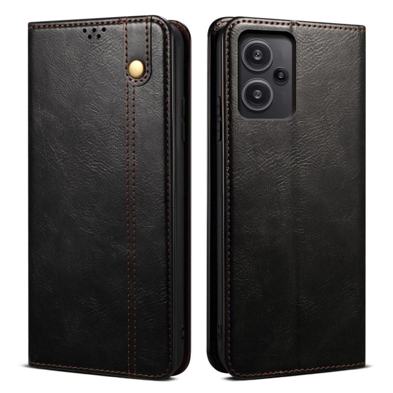 Flip Cover Xiaomi Redmi Note 13 Pro Plus 5G Simili Cuir Ciré