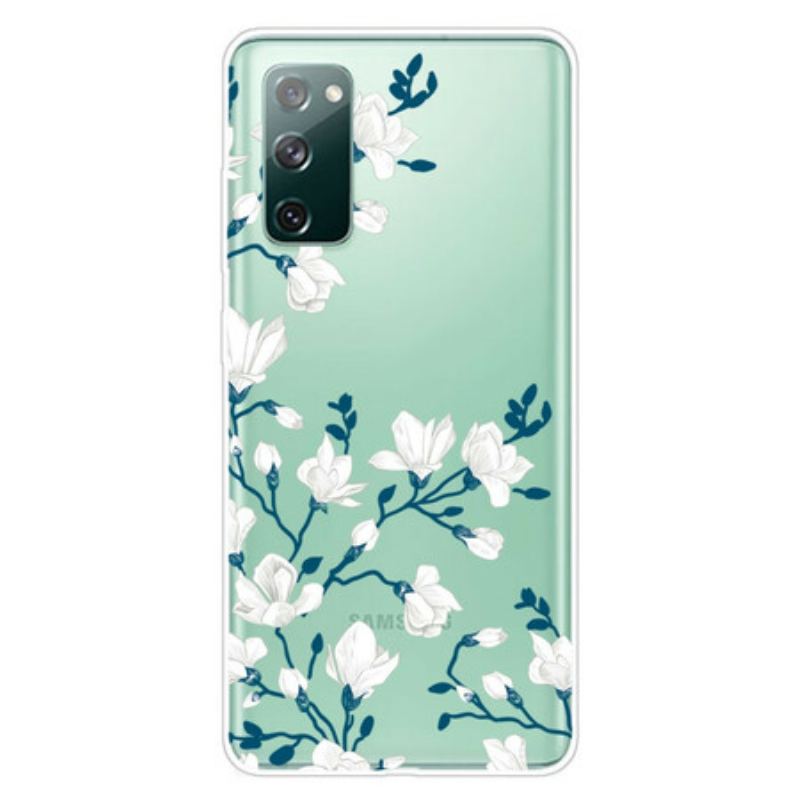 Coque Samsung Galaxy S20 FE Fleurs Blanches