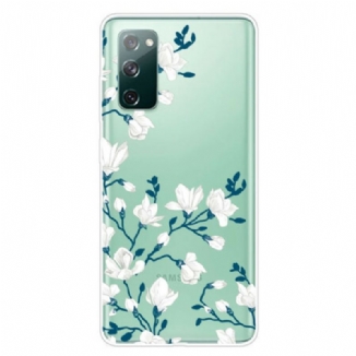 Coque Samsung Galaxy S20 FE Fleurs Blanches