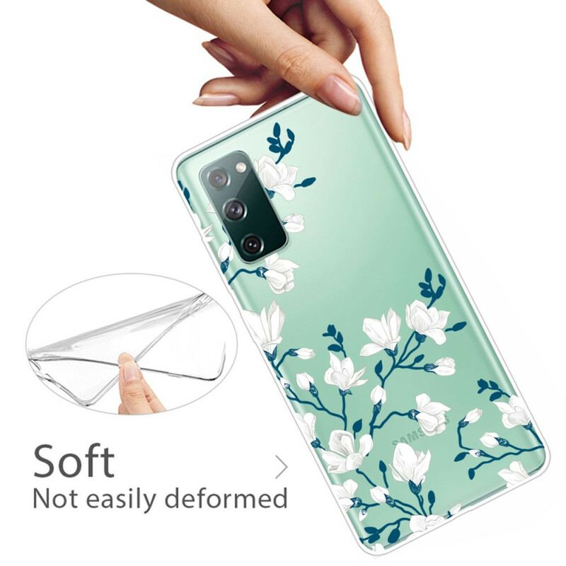 Coque Samsung Galaxy S20 FE Fleurs Blanches