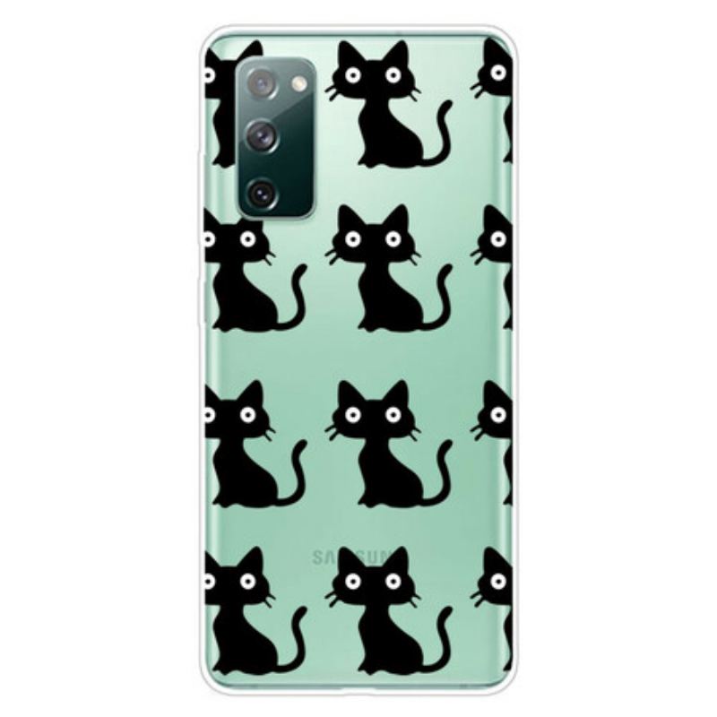 Coque Samsung Galaxy S20 FE Multiples Chats Noirs