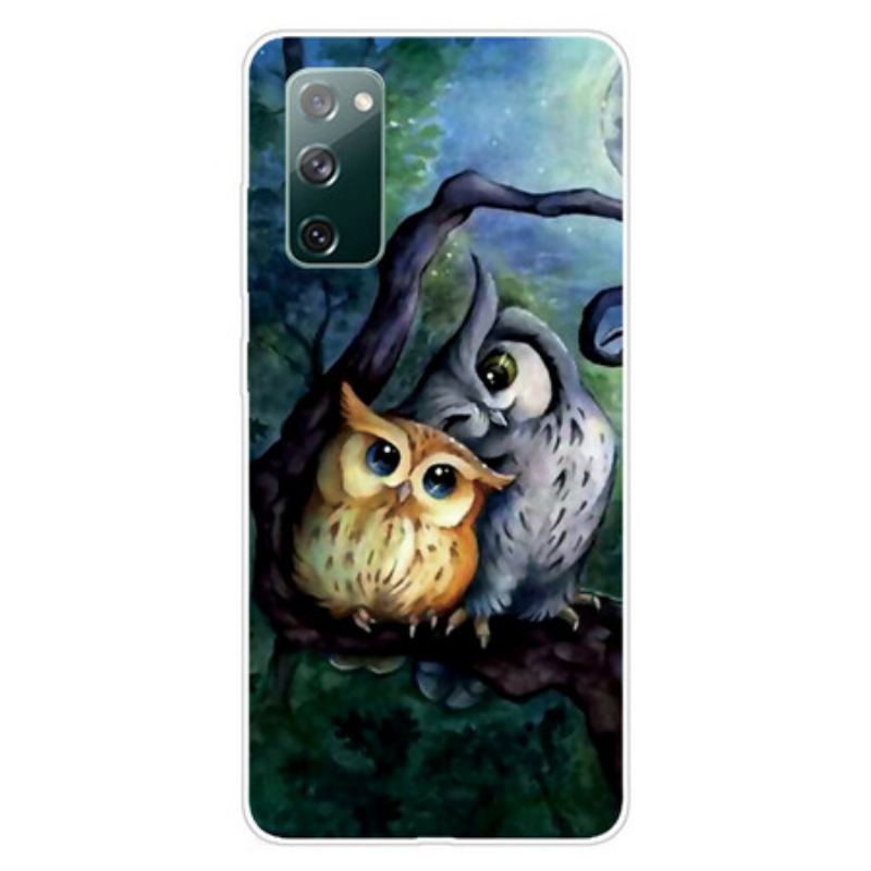 Coque Samsung Galaxy S20 FE Peinture Hiboux