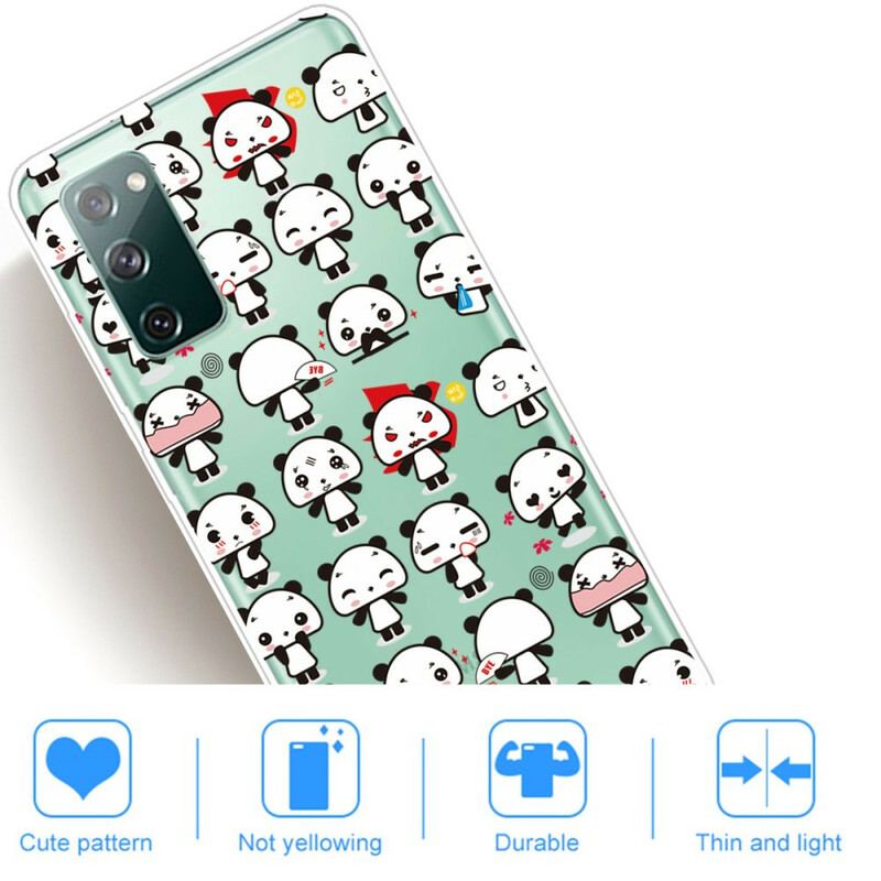 Coque Samsung Galaxy S20 FE Transparente Funny Pandas