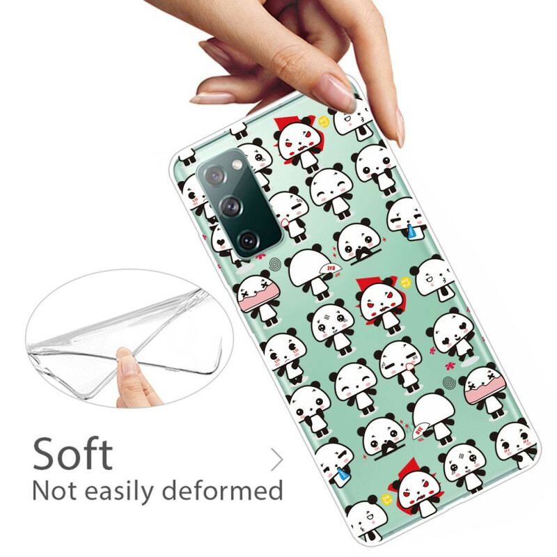 Coque Samsung Galaxy S20 FE Transparente Funny Pandas