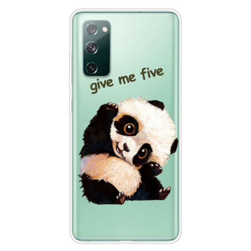 Coque Samsung Galaxy S20 FE Transparente Panda Give Me Five