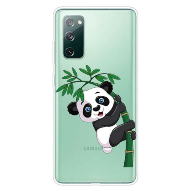 Coque Samsung Galaxy S20 FE Transparente Panda Sur Le Bambou